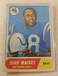 1968 Topps Football - #74 John Mackey - Baltimore Colts - Vg Condition 