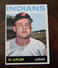 1964 TOPPS BASEBALL CARD #184 AL LUPLOW CLEVELAND INDIANS EX - JAN237