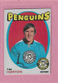 1971-72 O-PEE-CHEE Tim Horton Pittsburgh Penguins HOF #186 NM