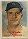 1957 TOPPS BASEBALL #126 BOB WIESLER POOR