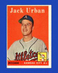 1958 Topps Set-Break #367 Jack Urban EX-EXMINT *GMCARDS*