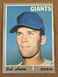 1970 TOPPS - BOB HEISE GIANTS  #478