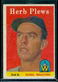   1958 Topps #109 Herb Plews LOW TO MID GRADE