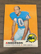 1969 Topps Dick Anderson Rookie #59 Miami Dolphins  (A)