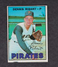 1967 Topps Baseball Card #527 Dennis Ribant Pittsburgh Pirates NM Miscut Vintage