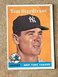 1958 Topps Tom Sturdivant #127 VG Crease