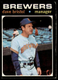 1971 Topps Dave Bristol #637 Vg-VgEx