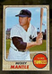 1968 MICKEY MANTLE TOPPS #280 ALL ORIGINAL EX EXCELLENT / NM - NEAR MINT BEAUTY