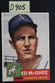 Vintage 1953 Topps - ED MCGHEE - Philadelphia Athletics RC Card #195 (D905