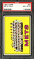 1967 Topps #42 New York Mets PSA 8 EB51924