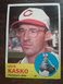 1963 TOPPS  #498 EDDIE KASKO - REDS