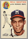 1954 Topps Bill Bruton #109 - Milwaukee Braves