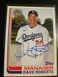 2021 Topps Archives Fan Favorite Auto 1982 Topps Dave Roberts #FFA-DR Auto