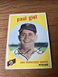 1959 Topps Baseball Paul Giel #9 San Francisco Giants EX