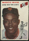 1954 TOPPS NEW YORK GIANTS MONTE IRVIN CARD #3 GOOD CONDITION