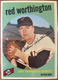 1959 Topps #28 AL "RED" WORTHINGTON San Francisco Giants MLB baseball card EX/MT