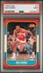 1986-87 FLEER BASKETBALL CARD #91 DOC RIVERS HAWKS ROOKIE CARD PSA 9 MINT