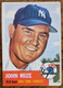 1953 TOPPS JOHNNY MIZE BASEBALL CARD #77  VG+ READ DESC.  *YCC*