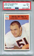 1966 Philadelphia Football #31 Dick Butkus Rookie Card Graded PSA 8 NM MINT