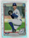 BOBBY MILLER 2020 1st Bowman Draft Chrome Refractor L.A. Dodgers #BD-38