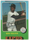 1975 Topps #344 BEN OGLIVIE badly miscut baseball error card DETROIT TIGERS