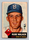 1953 Topps #134 Rube Walker VG-VGEX Brooklyn Dodgers Baseball Card