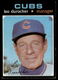 1971 Topps Leo Durocher #609 Ex