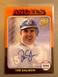 Tim Salmon 2021 Topps Archives - Fan Favorite Autographs 1975 Topps #FFA-TS 