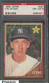 1962 Topps SETBREAK #291 Hal Stowe New York Yankees PSA 8 NM-MT