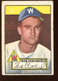 1952 Topps Baseball Card SEMI HIGH #301 Bob Porterfield