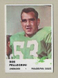 1961 FLEER FOOTBALL CARD #57 BOB PELLEGRINI EAGLES EX