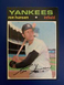 1971 topps baseball #419 Ron Hansen New York Yankees NM