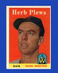 1958 Topps Set-Break #109 Herb Plews EX-EXMINT *GMCARDS*