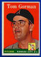 1958 Topps #235 Tom Gorman  Kansas City Athletics VGEX-EX