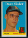  1958 Topps #59 Dave Sisler LOW GRADE