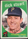 1959 Topps #357 DICK STUART  (ROOKIE)  Pittsburgh Pirates  baseball card EX+