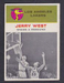 1961 FLEER BASKETBALL JERRY WEST IN ACTION ROOKIE #66 LOS ANGELES LAKERS HOF RC