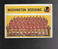 Washington Redskins Team Card Second Series Checklist 1960 Topps #132 Marked