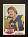 1976 Topps - #77 Rich Saul (RC). Rookie Card. Los Angeles Rams