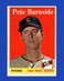 1958 Topps Set-Break #211 Pete Burnside EX-EXMINT *GMCARDS*