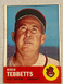 1963 Topps Birdie Tebbetts Cleveland Indians #48 VG