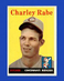 1958 Topps Set-Break #376 Charley Rabe NR-MINT *GMCARDS*