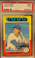 1975 TOPPS #587 Chris Ward, Chicago Cubs PSA 9