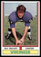 1974 Topps Set Break Mick Tingelhoff #214 NM-MT or BETTER