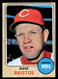 Dave Bristol Cincinnati Reds 1968 Topps #148