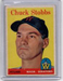 1958 TOPPS #239 CHUCK STOBBS SENATORS