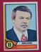 1974-75 TOPPS DON CHERRY #161 BOSTON BRUINS COACH