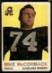 1959 Topps FOOTBALL Mike McCormack #74 Browns Vintage