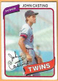 1980 Topps #137 John Castino of the Minnesota Twins - Excellent Condition