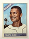 1966 Topps Baseball Card #96 Felipe Alou Atlanta Braves Outfield, Excellent